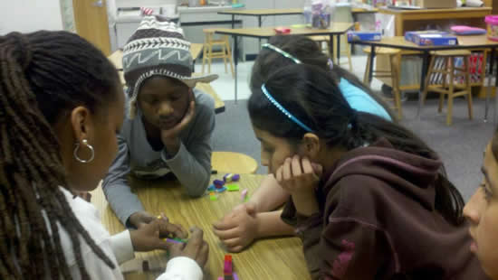 Girls Robotics Class - Learning the theory of Lego Building